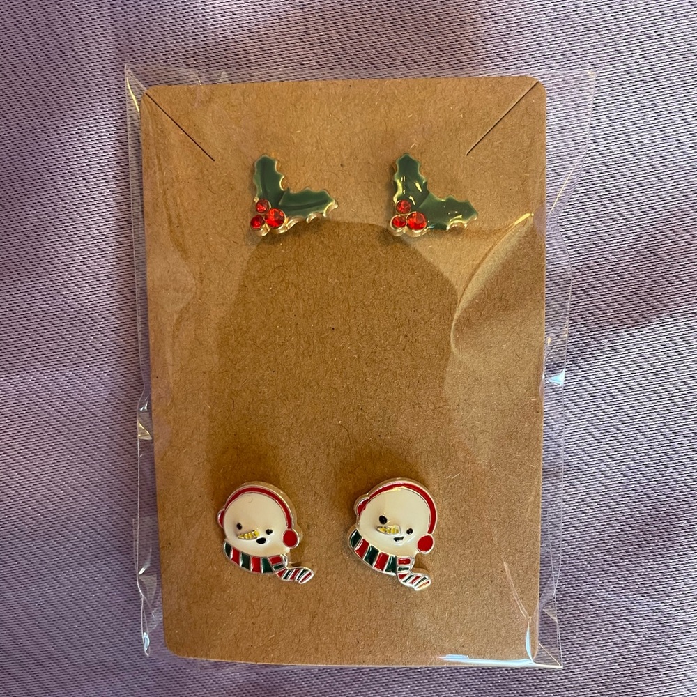 Christmas earrings